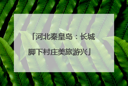 河北秦皇岛：长城脚下村庄美旅游兴