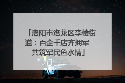 洛阳市洛龙区李楼街道：百企千店齐拥军 共筑军民鱼水情