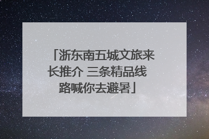 浙东南五城文旅来长推介 三条精品线路喊你去避暑