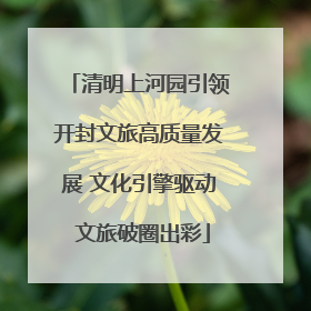 清明上河园引领开封文旅高质量发展 文化引擎驱动 文旅破圈出彩