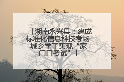 湖南永兴县：建成标准化信息科技考场 城乡学子实现“家门口考试”