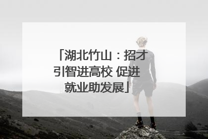 湖北竹山：招才引智进高校 促进就业助发展