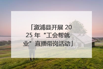 溆浦县开展 2025 年“工会帮就业”直播带岗活动