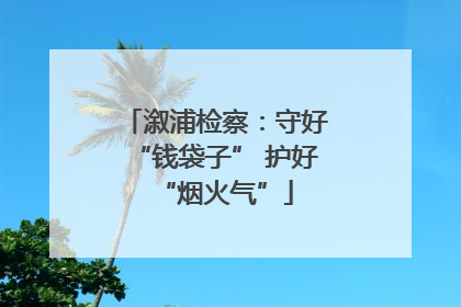 溆浦检察：守好“钱袋子” 护好“烟火气”