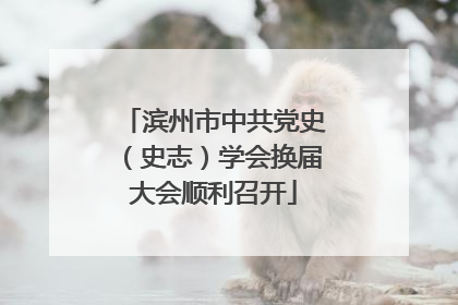滨州市中共党史（史志）学会换届大会顺利召开