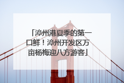 漳州港夏季的第一口鲜！漳州开发区万亩杨梅迎八方游客
