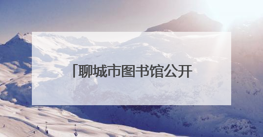 聊城市图书馆公开招募暑假志愿者