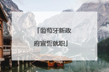 葡萄牙新政府宣誓就职