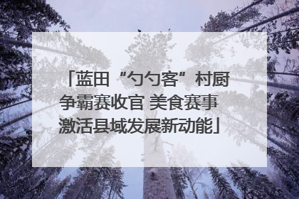 蓝田“勺勺客”村厨争霸赛收官 美食赛事激活县域发展新动能