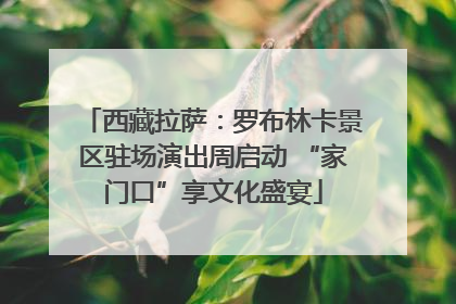 西藏拉萨：罗布林卡景区驻场演出周启动 “家门口”享文化盛宴