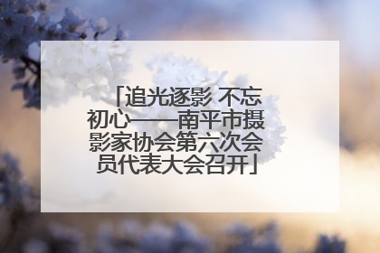 追光逐影 不忘初心——南平市摄影家协会第六次会员代表大会召开
