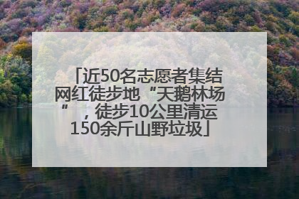 近50名志愿者集结网红徒步地“天鹅林场”，徒步10公里清运150余斤山野垃圾