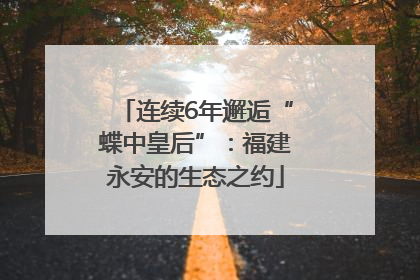 连续6年邂逅“蝶中皇后”：福建永安的生态之约