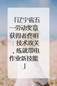 辽宁省五一劳动奖章获得者佟明：技术攻关，练就带电作业新技能