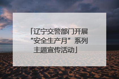 辽宁交警部门开展“安全生产月”系列主题宣传活动
