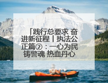 践行总要求 奋进新征程丨执法公正篇②：一心为民铸警魂 热血丹心守平安