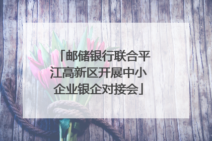 邮储银行联合平江高新区开展中小企业银企对接会