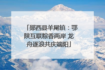 郧西县羊尾镇：鄂陕互联粽香两岸 龙舟逐浪共庆端阳