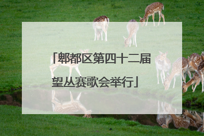 郫都区第四十二届望丛赛歌会举行