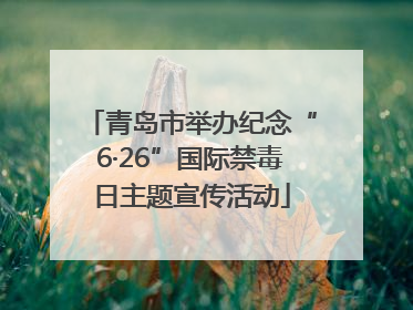 青岛市举办纪念“6·26”国际禁毒日主题宣传活动