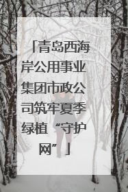 青岛西海岸公用事业集团市政公司筑牢夏季绿植“守护网”