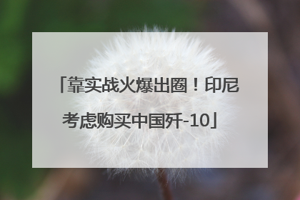 靠实战火爆出圈！印尼考虑购买中国歼-10