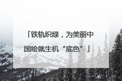 铁轨织绿，为美丽中国绘就生机“底色”