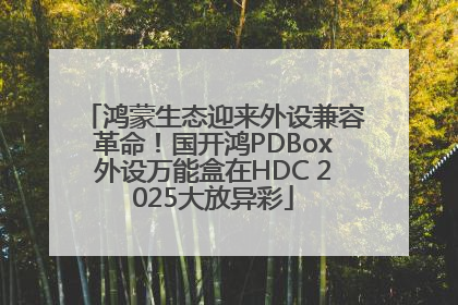 鸿蒙生态迎来外设兼容革命！国开鸿PDBox外设万能盒在HDC 2025大放异彩
