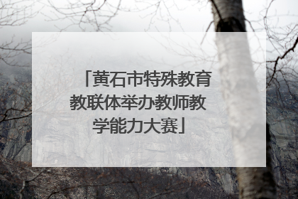 黄石市特殊教育教联体举办教师教学能力大赛