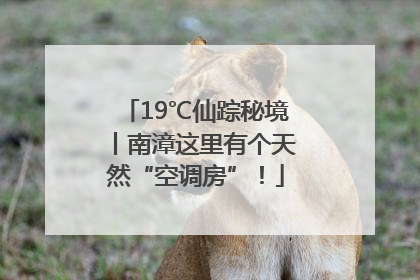 19℃仙踪秘境丨南漳这里有个天然“空调房”！