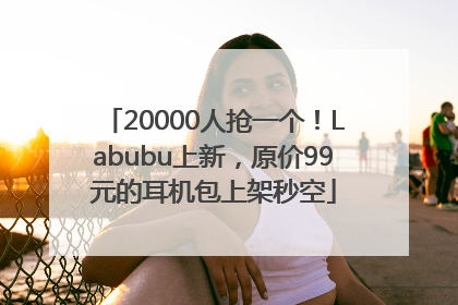 20000人抢一个！Labubu上新，原价99元的耳机包上架秒空