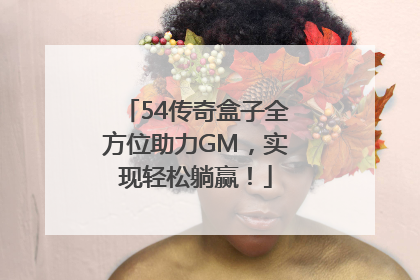 54传奇盒子全方位助力GM，实现轻松躺赢！
