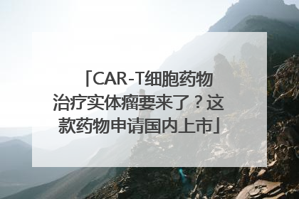 CAR-T细胞药物治疗实体瘤要来了？这款药物申请国内上市